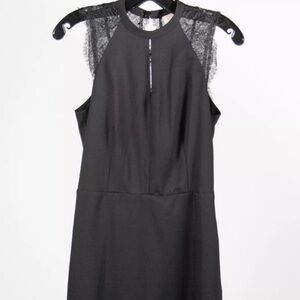 NWT Michael Kors Black Lace Sleeveless Midi dress limited edition size 0 XSmall